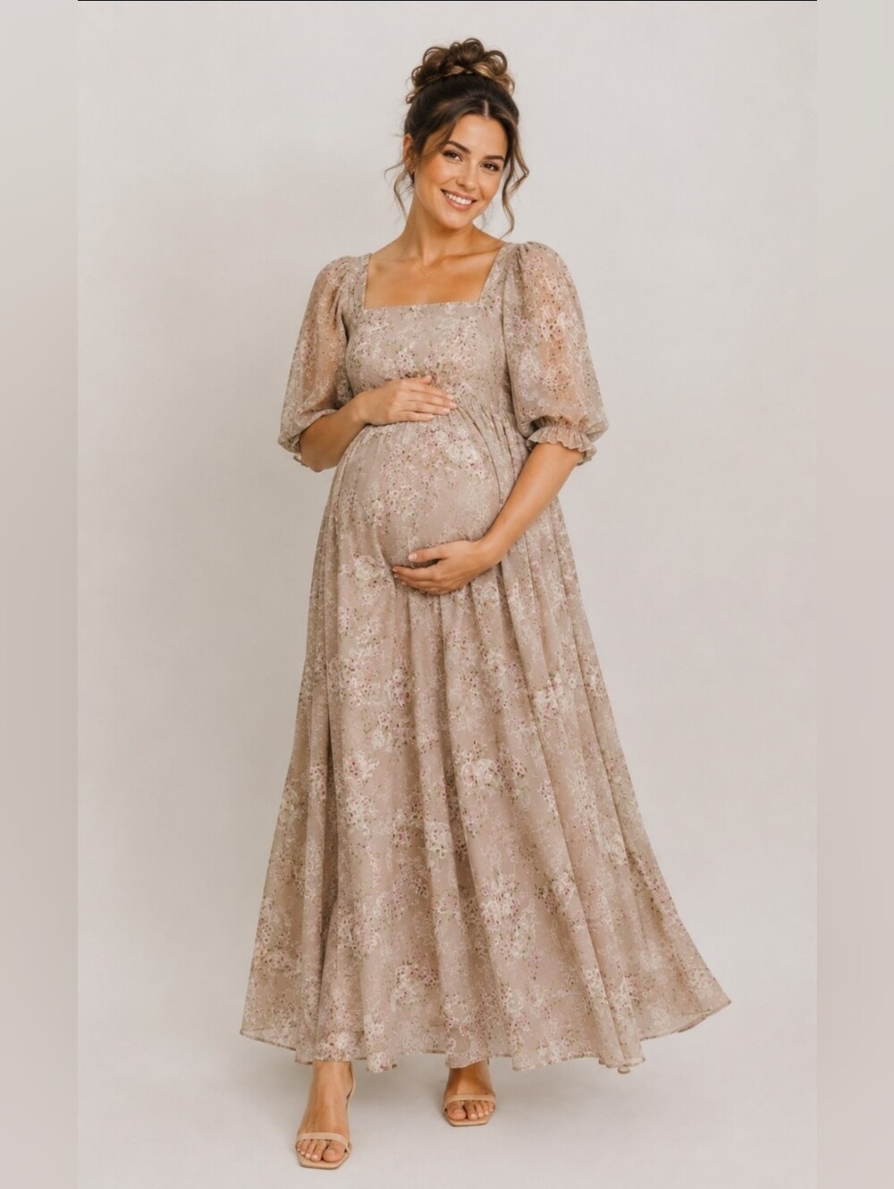 Storia Mona Bump Friendly Maxi Dress - Picture 4 of 11